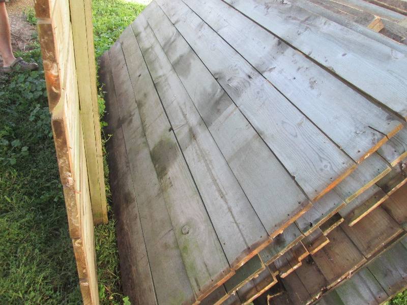 Lot of 4- 7 ft Weathered Panels...