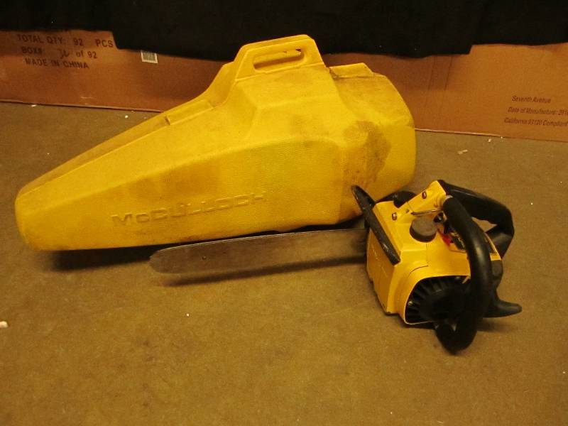 McCullough chain saw, with case no ...