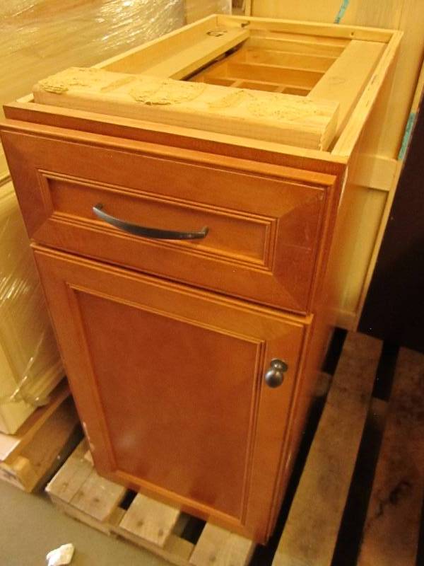 Wood grain cabinet, 14.5 wide, 24 d...