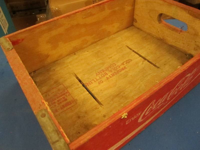 Wood Coca Cola crate...