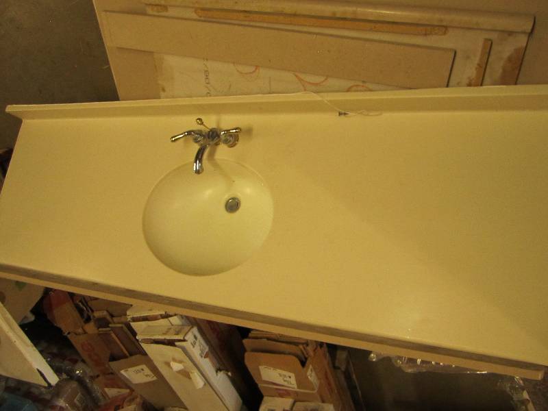 6 foot bathroom counter with sink...