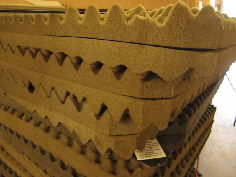Lot of six 4 x 4 double sided foam ...