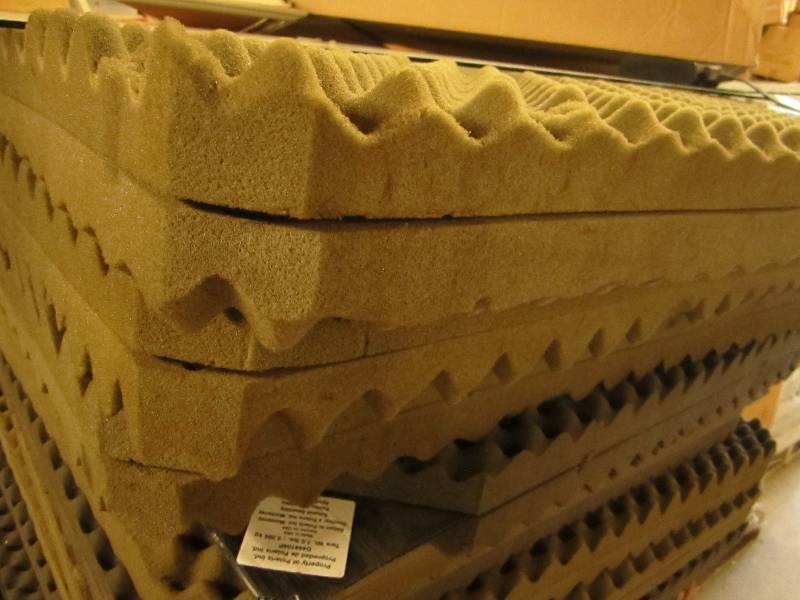 Lot of six 4 x 4 double sided foam ...