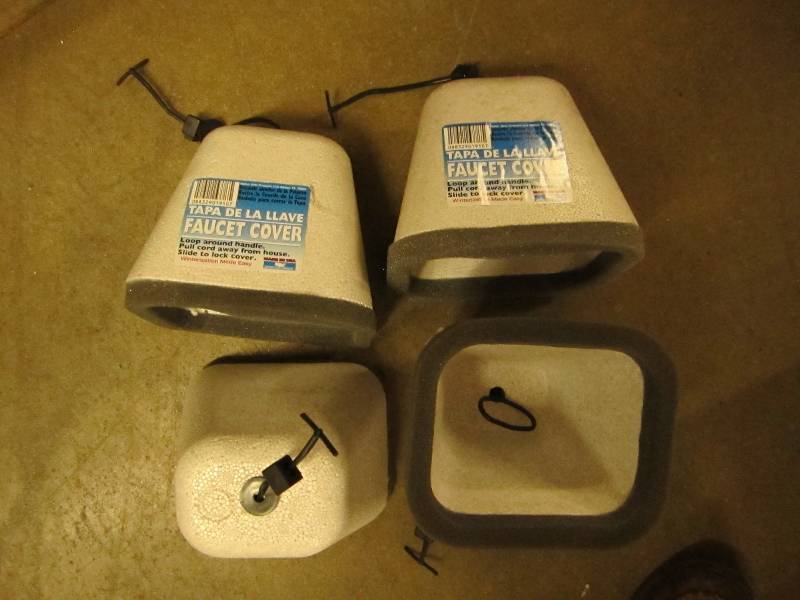 4 foam faucet covers...