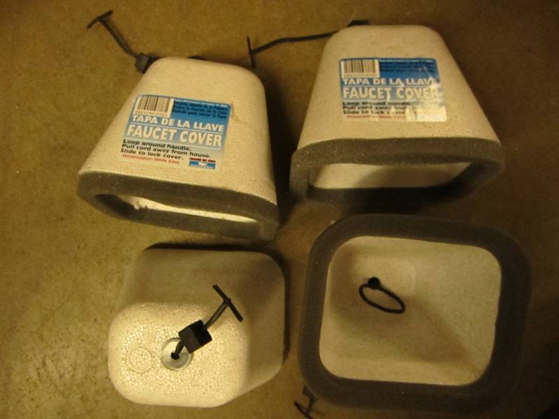 4 foam faucet covers...