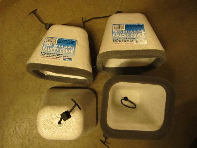 4 foam faucet covers...
