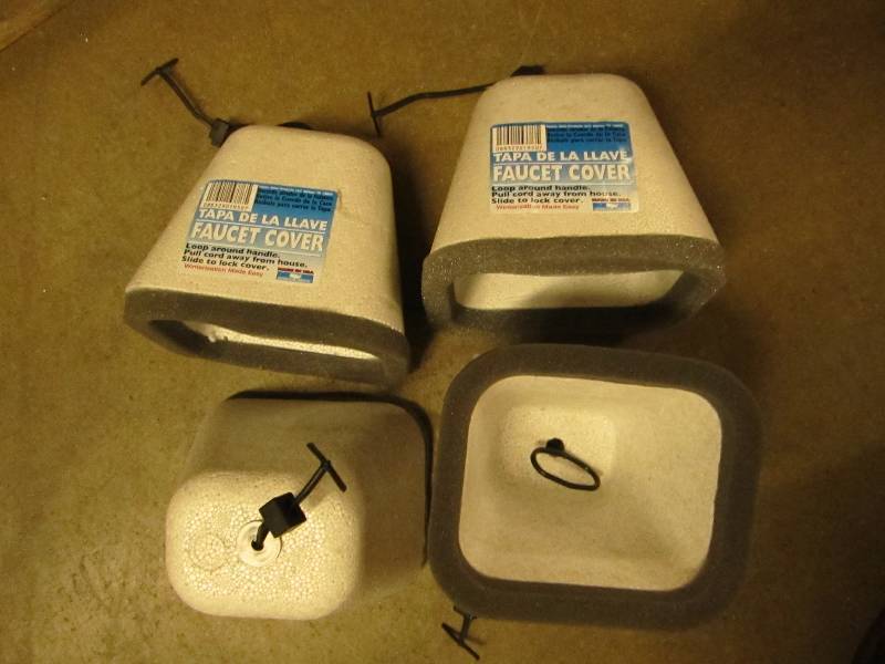 4 foam faucet covers...