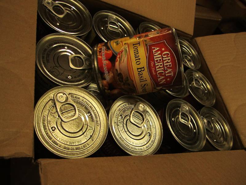 Case of 24 cans Tomato Basil soup p...