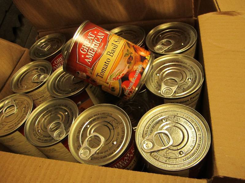 Case of 24 cans Tomato Basil soup p...