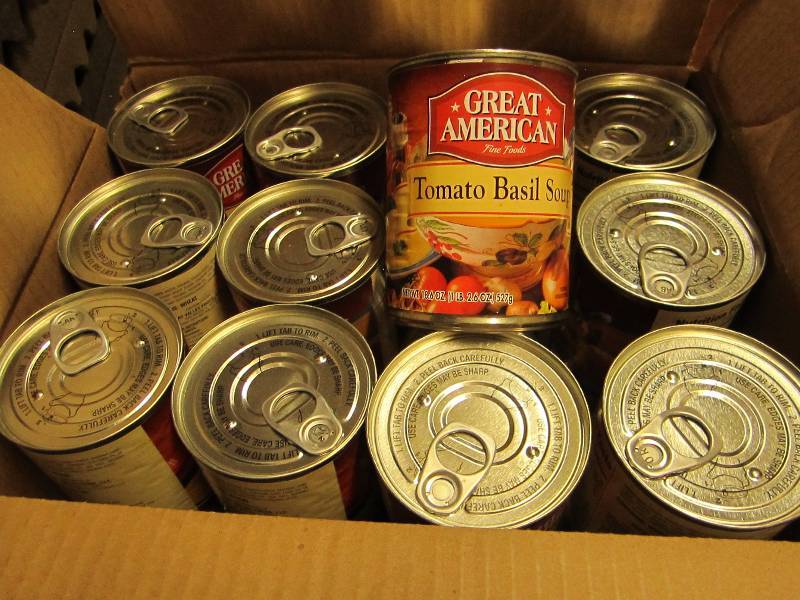 Case of 24 cans Tomato Basil soup p...