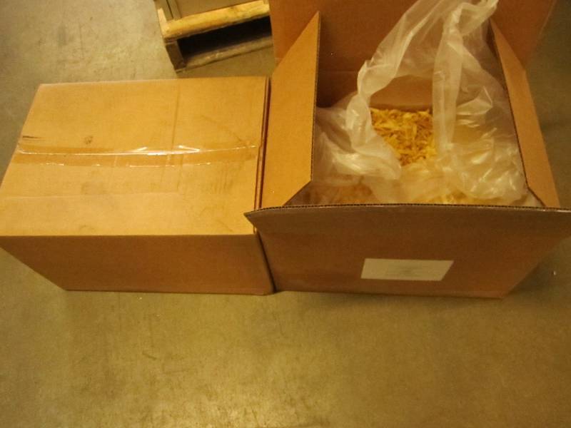 Two 12 lb boxes of lightly salted b...