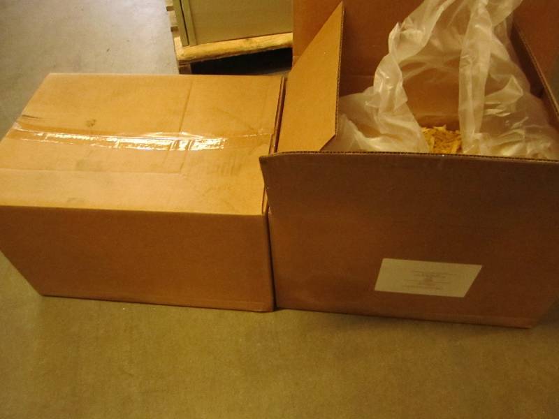 Two 12 lb boxes of lightly salted b...