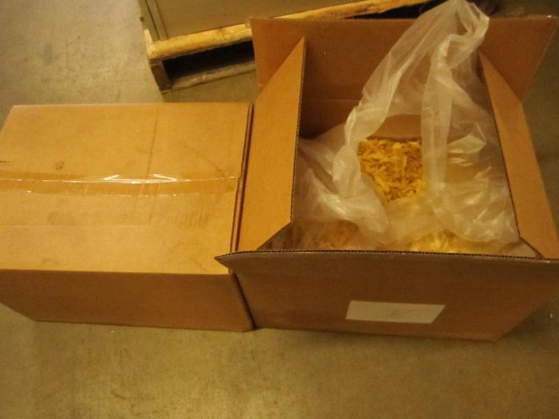 Two 12 lb boxes of lightly salted b...