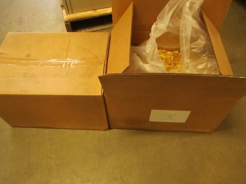 Two 12 lb boxes of lightly salted b...