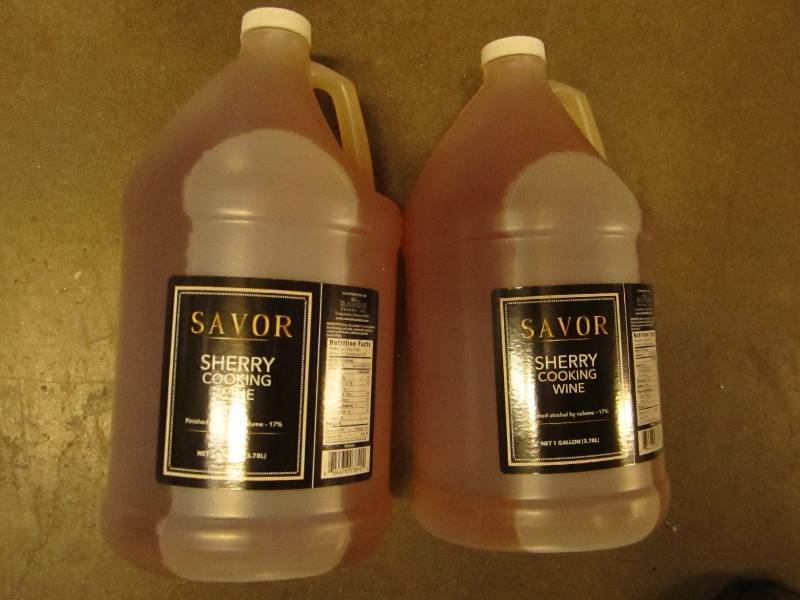 2 Gallons Savor Sherry cooking wine...