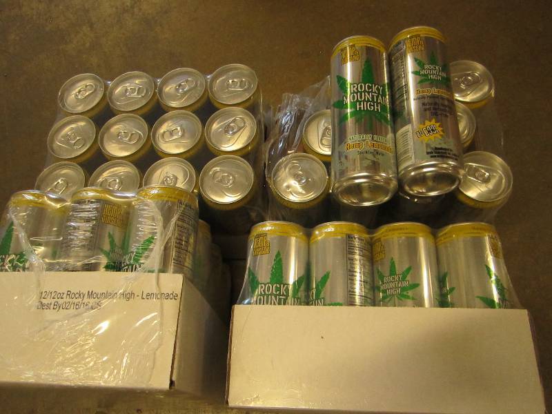 4 Flats of Hemp Lemonade Rocky Moun...