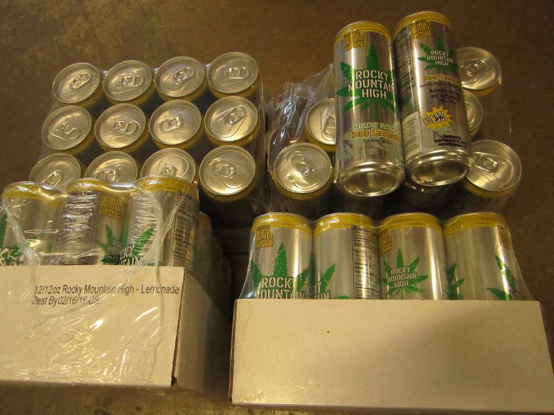 4 Flats of Hemp Lemonade Rocky Moun...