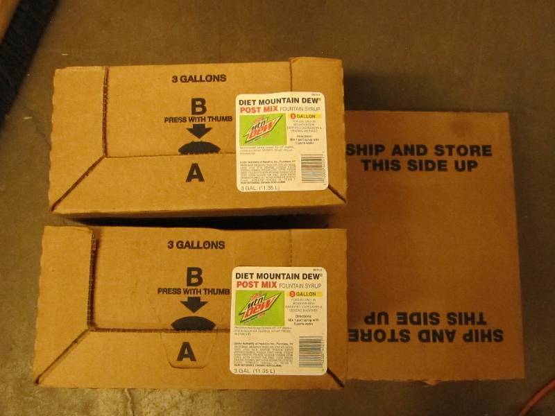 Lot of 3 Diet Mountain Dew post dri...