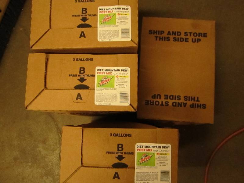 Lot of 4 Diet Mountain Dew post dri...