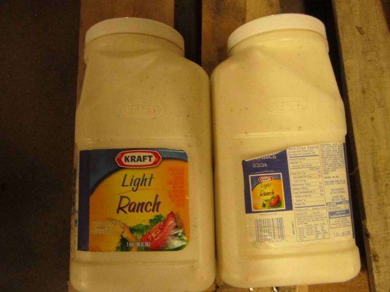 2 gallon jugs lite ranch dressing
