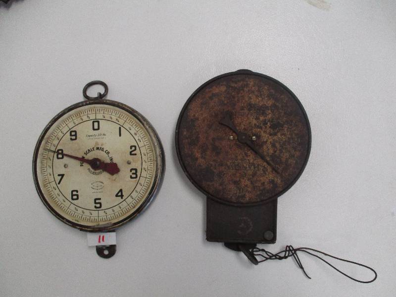 lot 11 image: Hanging Scale and Hopper