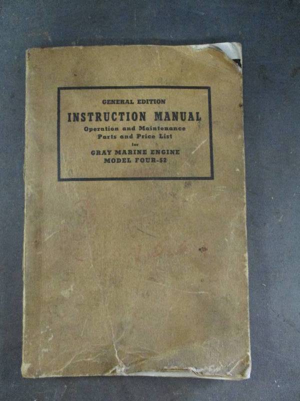lot 36 image: Gray Marine Engine Manual
