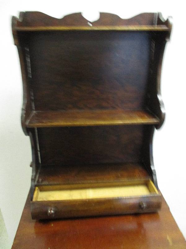 lot 104 image: Wood Shelf Cabinet