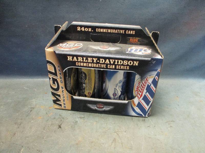 lot 117 image: Harley - Davidson Commemorative Cans