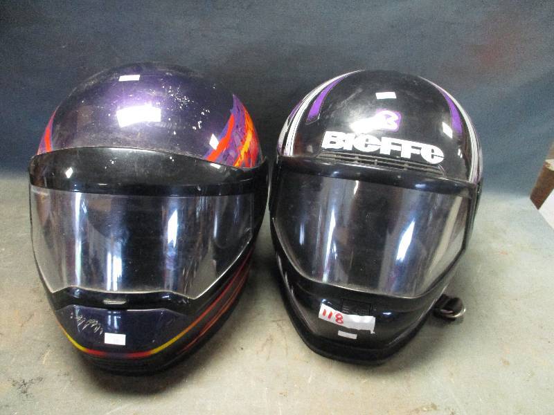 lot 118 image: 2 Snowmobile Helmets