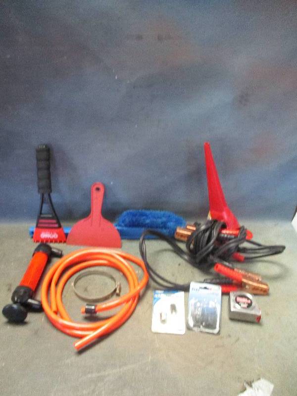 lot 134 image: Scrapers, Jumper Cables & More