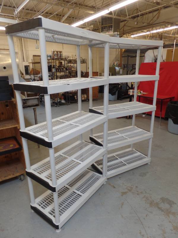 5 shelf storage units
