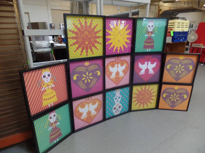 Candy Skull Framed Pictures