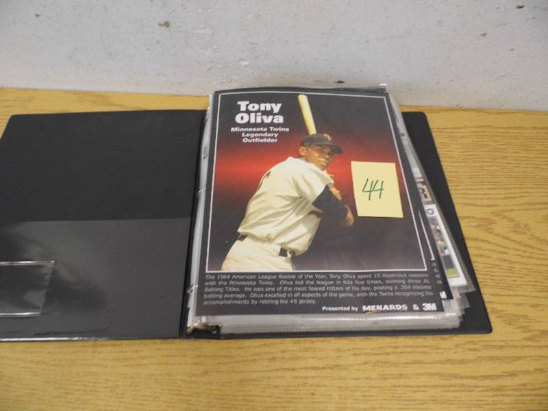 Binder of Baseball Cards