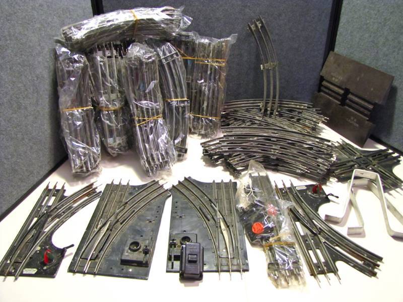 lot 30 image: large lot of railroad track pieces