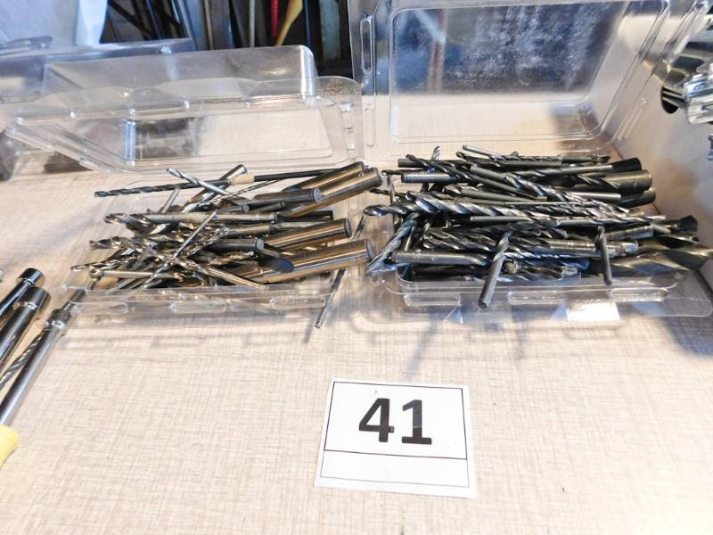 very large lot of drill bits