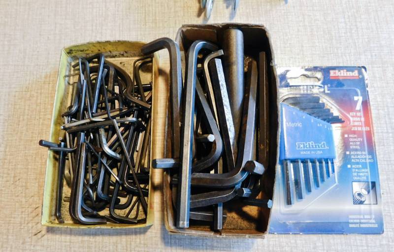 very large lot of allen wrenches