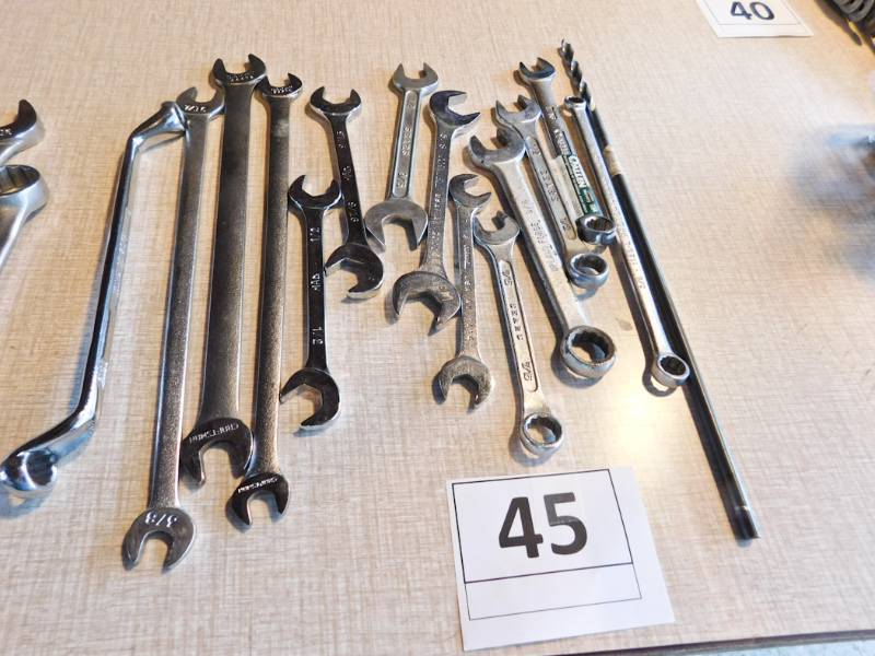 large group of useful wrenches