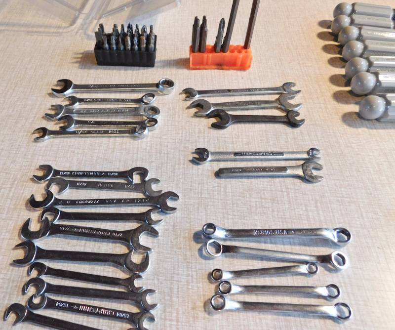 large group of smaller sized wrenches