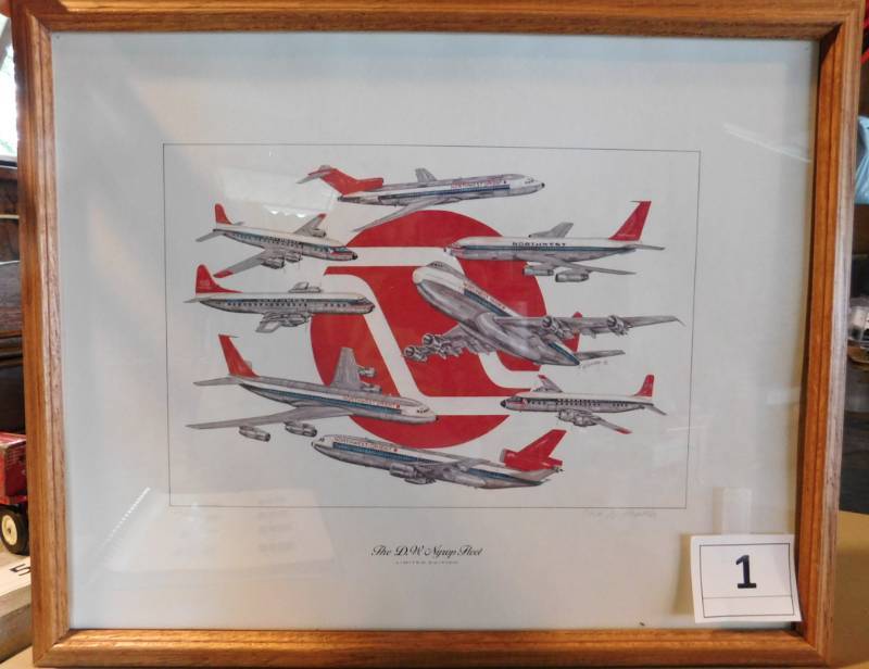 Vintage framed Northwest Print