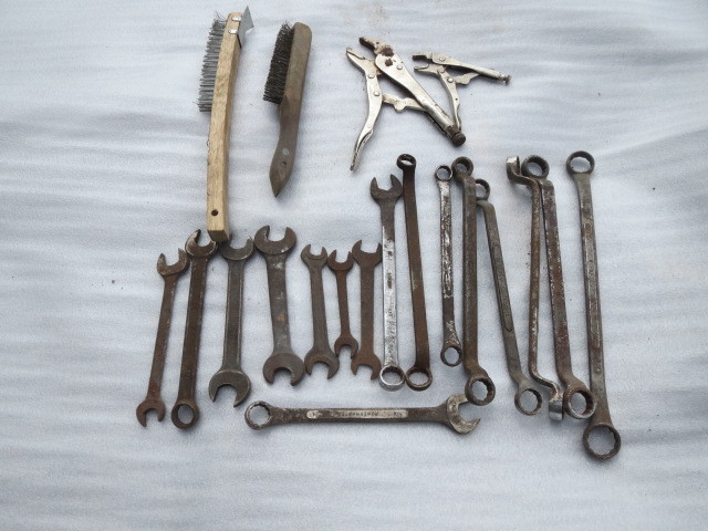 Vice Grips, Open End and Box End Wrenches
