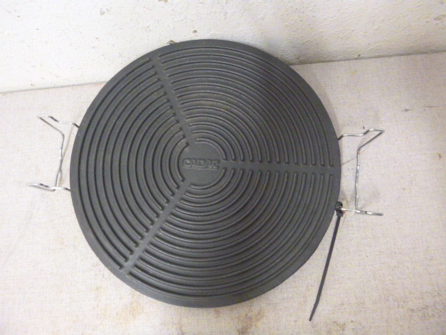 lot 90 image: NEW Fire Pit Cast Iron Grill