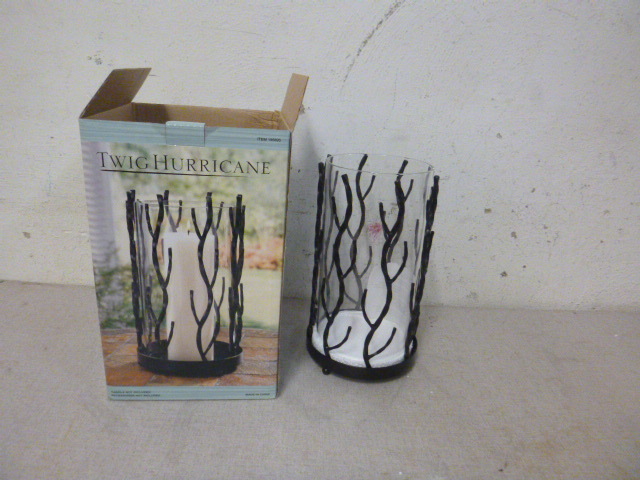 lot 160 image: Twig Hurricane Candle Holder