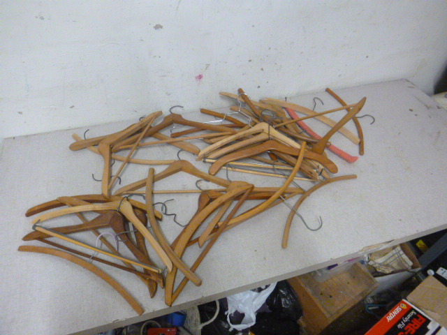 lot 207 image: Wooden Clothes Hangers