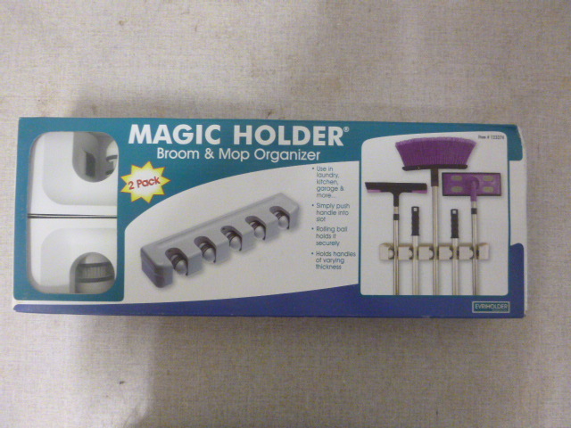 lot 294 image: Magic Holder Broom and Mop Organizer
