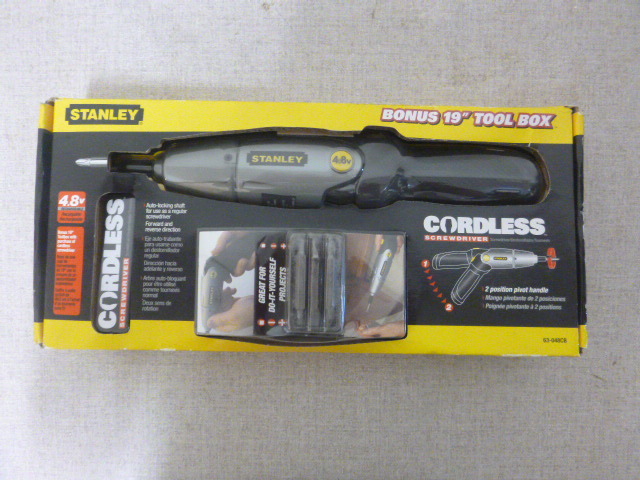 lot 295 image: Stanley Cordless Screwdriver