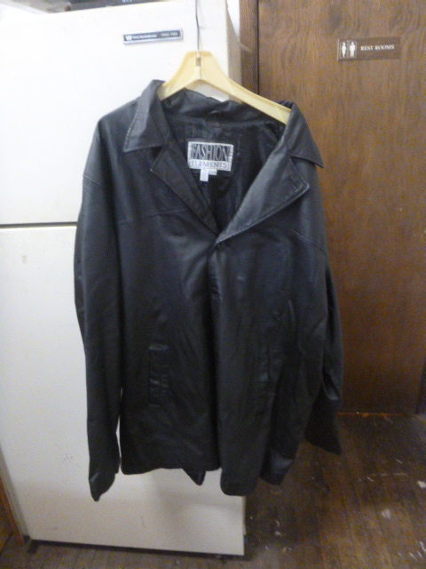 lot 332 image: Fashion Elements Leather Coat