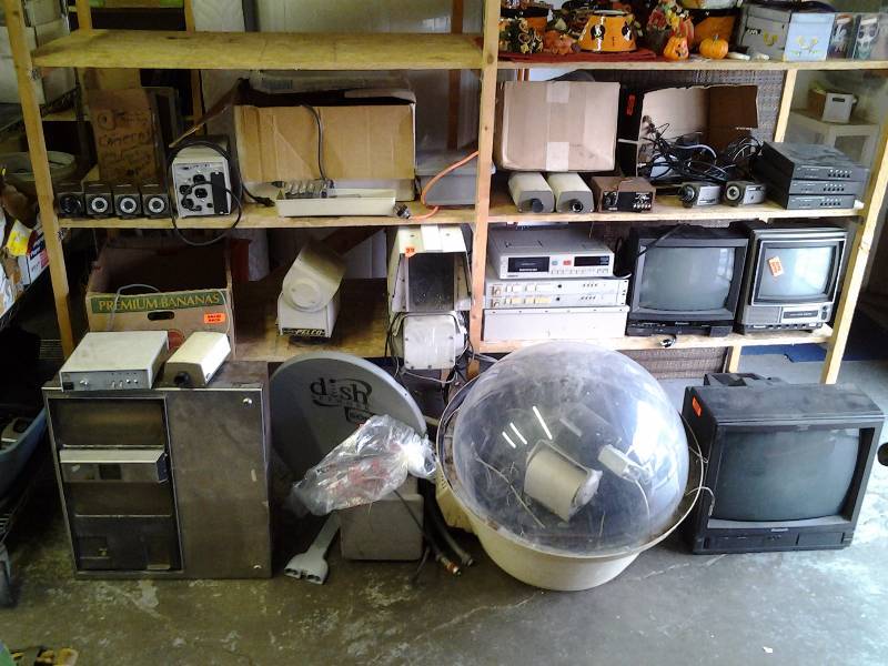 lot 1 image: Security System-Cameras, Monitors, Switchers, Recorder, Tapes, Cables