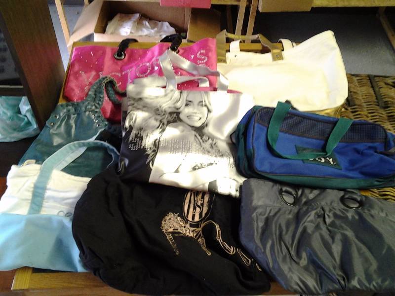 lot 28 image: Lot Of Assorted Tote Bags (Victorias Secret, Others)