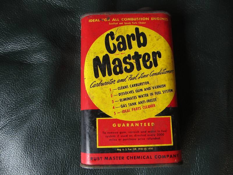 lot 23 image: Vintage carb cleaner can...