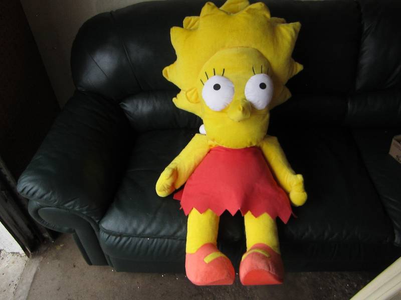 lot 51 image: Large Simpsons stuffed figure...